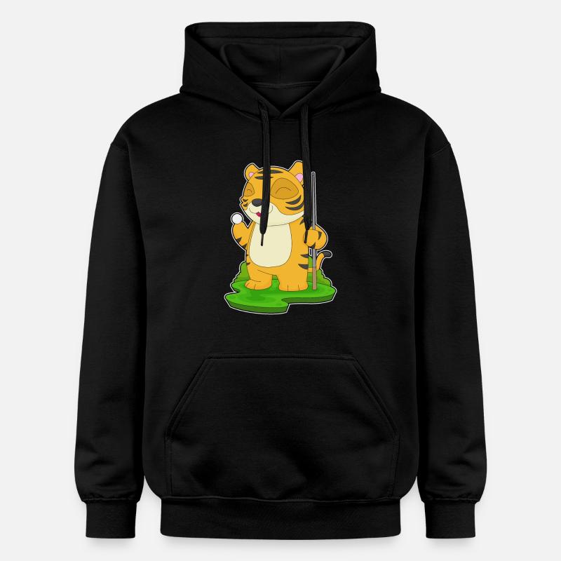 Tiger Billiard Queue - Gildan Unisex Softstyle® Midweight Hoodie - Schwarz