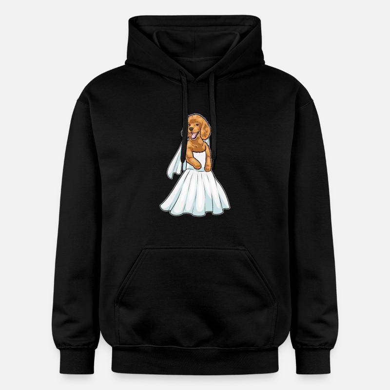 Robe de mariée caniche - Sweat à capuche Softstyle® Gildan Unisexe - noir