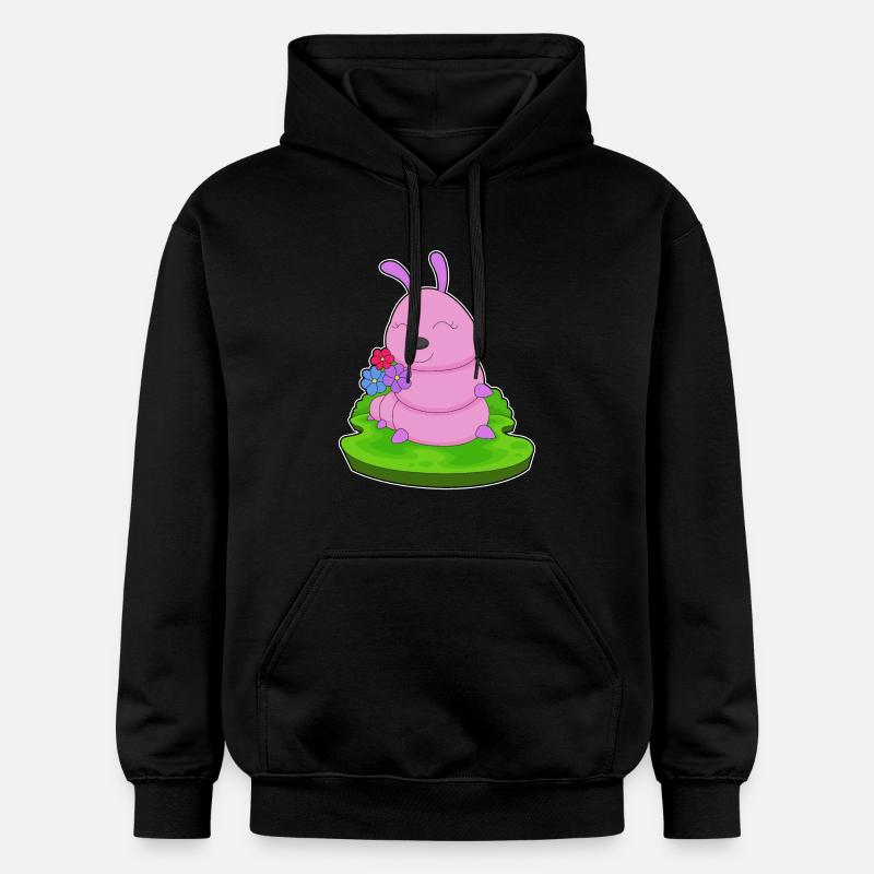 Fleurs de chenille - Sweat à capuche Softstyle® Gildan Unisexe - noir
