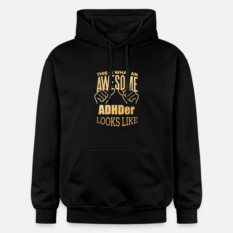 TDAH - Sweat à capuche Softstyle® Gildan Unisexe - noir