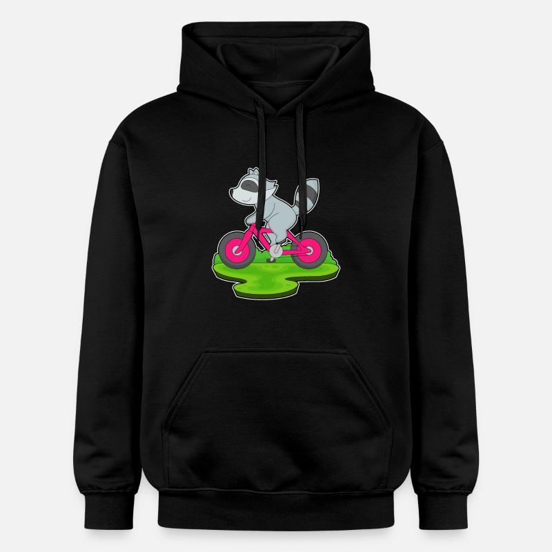 Vélo raton laveur - Sweat à capuche Softstyle® Gildan Unisexe - noir
