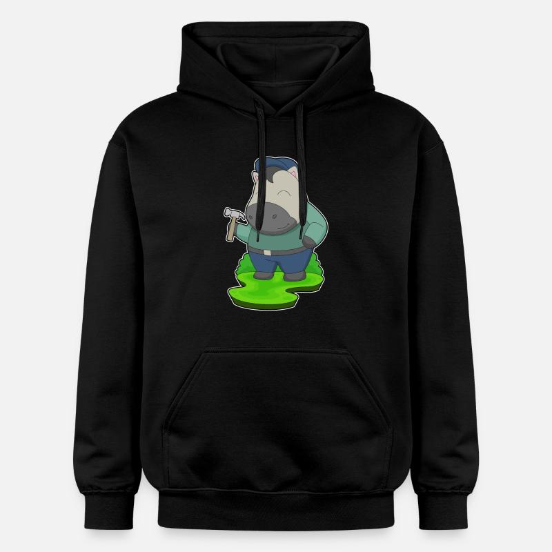 Cheval Artisan Marteau - Sweat à capuche Softstyle® Gildan Unisexe - noir