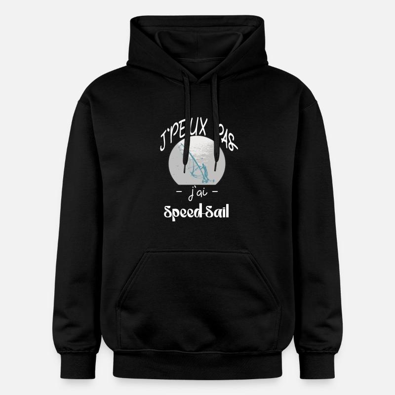 j'peux pas 'jai speed sail - Sweat à capuche Softstyle® Gildan Unisexe - noir
