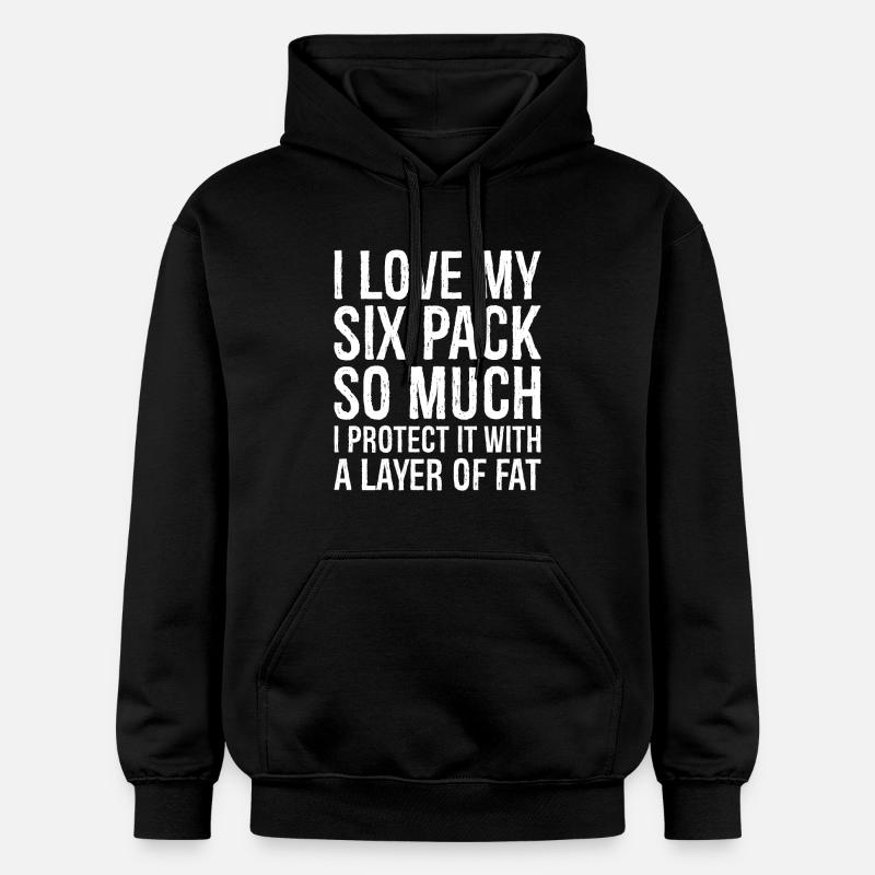 J’aime tellement mon pack de six - Sweat à capuche Softstyle® Gildan Unisexe - noir