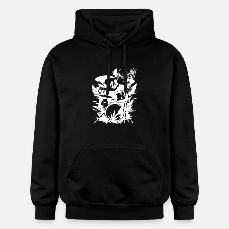 Graphiques de batterie - Sweat à capuche Softstyle® Gildan Unisexe - noir