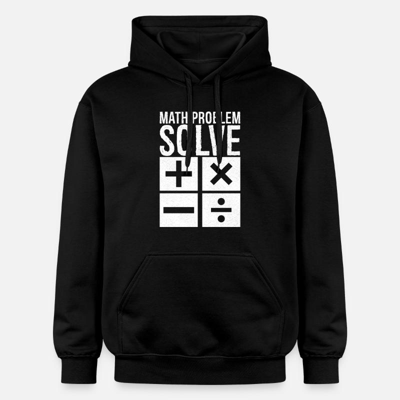 math problem solve - Gildan Unisex Softstyle® Midweight Hoodie - black