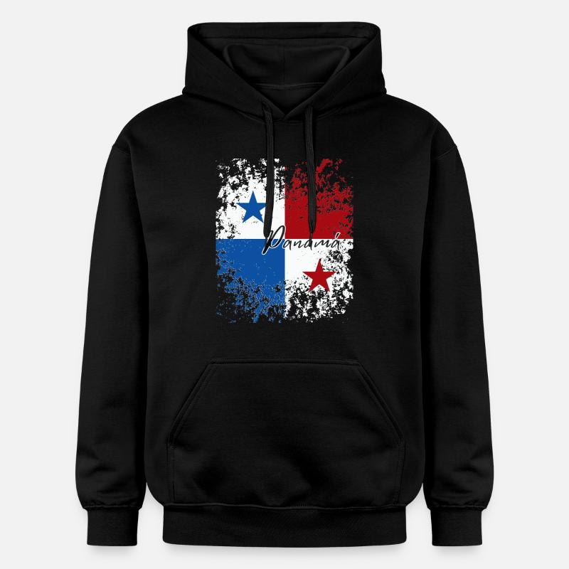 Fierté panaméenne, drapeau panaméen - Sweat à capuche Softstyle® Gildan Unisexe - noir