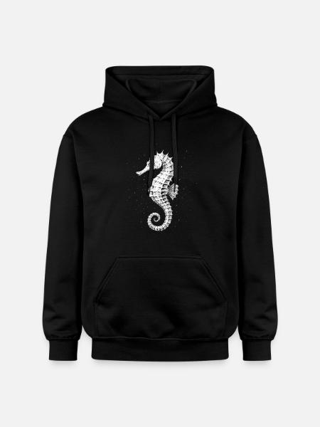 Seepferdchen - Gildan Unisex Softstyle® Midweight Hoodie - Schwarz