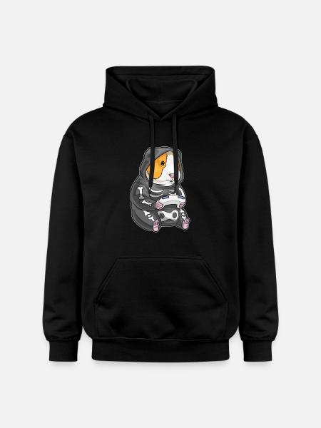 Cochon d’Inde Halloween Gamer - Sweat à capuche Softstyle® Gildan Unisexe - noir