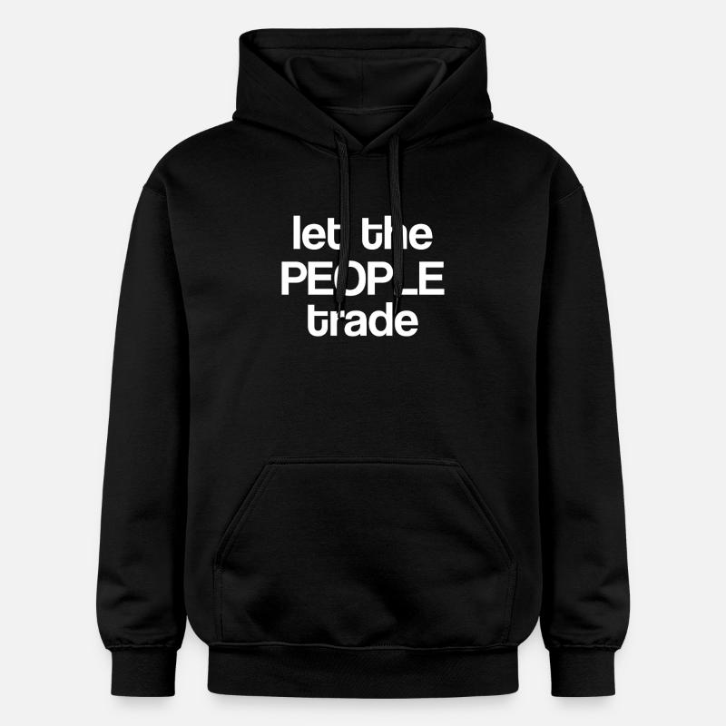 Laissez le peuple commercer - Sweat à capuche Softstyle® Gildan Unisexe - noir