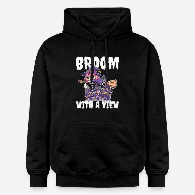BALAI AVEC VUE - WITCH HALLOWEEN - Sweat à capuche Softstyle® Gildan Unisexe - noir