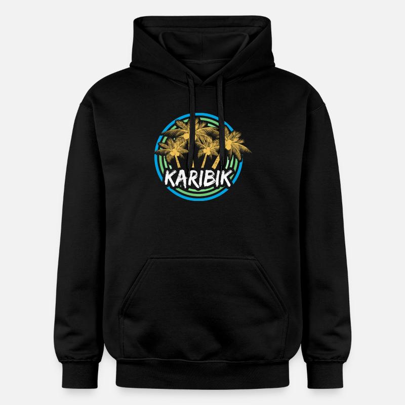 Les Caraïbes comme vacances - Sweat à capuche Softstyle® Gildan Unisexe - noir