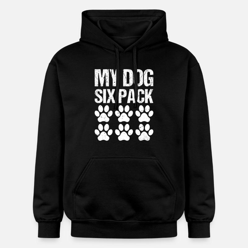 Mon chien pack de six - Sweat à capuche Softstyle® Gildan Unisexe - noir