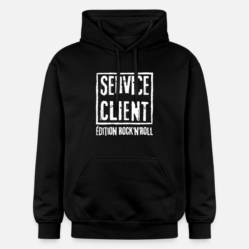 SERVICE CLIENT Edition Rock N Roll - Sweat à capuche Softstyle® Gildan Unisexe - noir