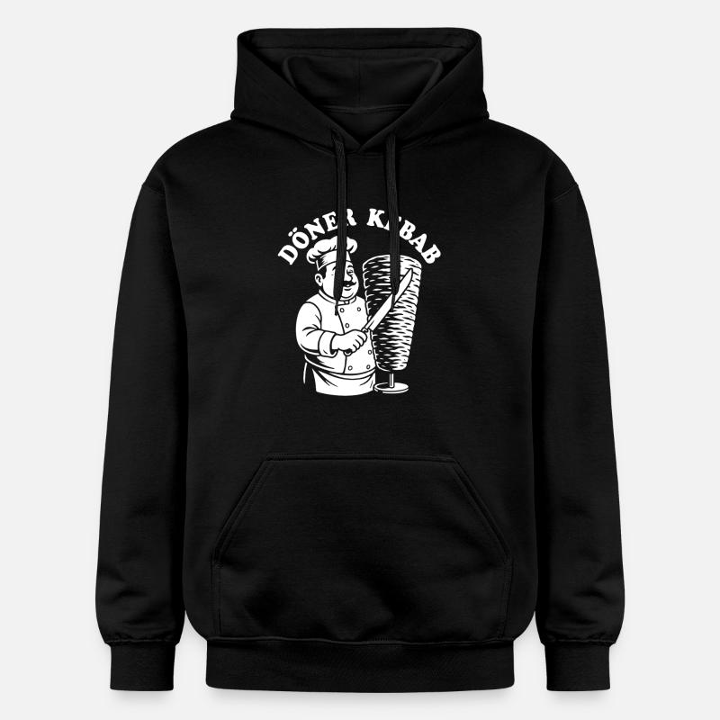 Döner Kebab - Restauration rapide - Spruch - Sweat à capuche Softstyle® Gildan Unisexe - noir