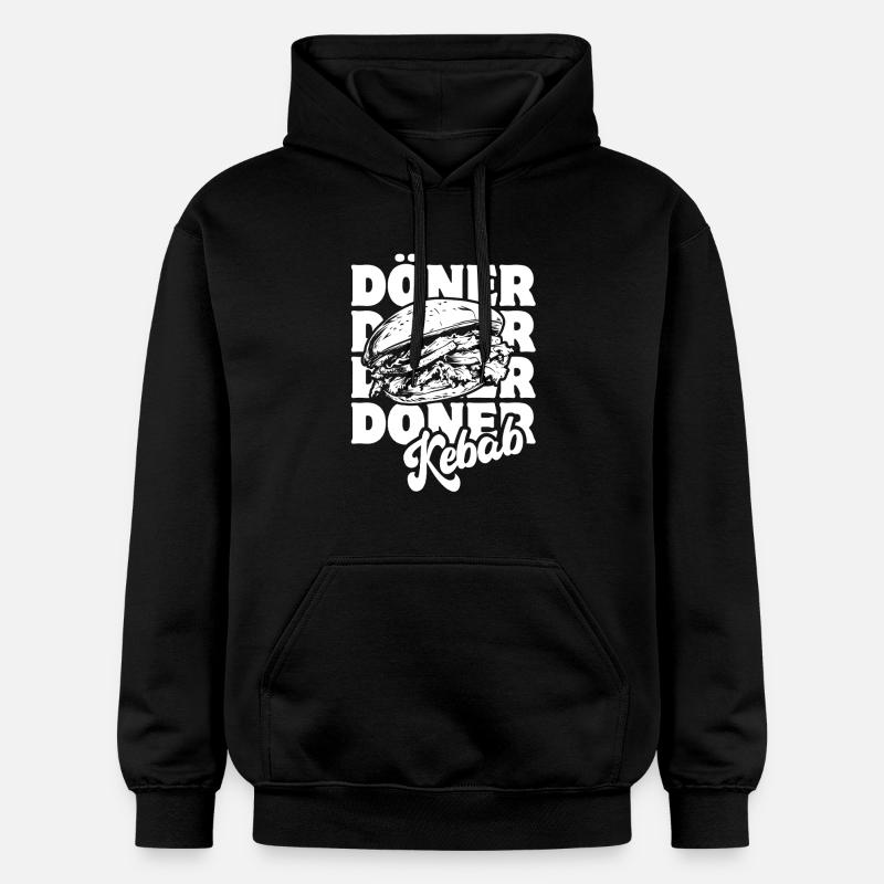 Döner Kebab - Restauration rapide - Spruch - Sweat à capuche Softstyle® Gildan Unisexe - noir