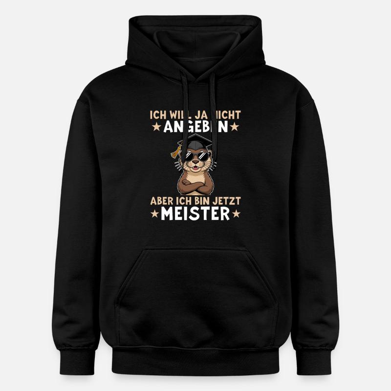Maîtrise réussie - Otter Master Degree - Sweat à capuche Softstyle® Gildan Unisexe - noir
