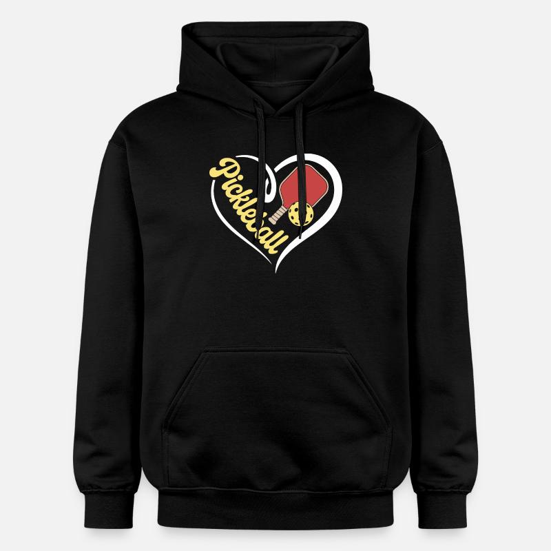 Coeur Pickleball - Sweat à capuche Softstyle® Gildan Unisexe - noir