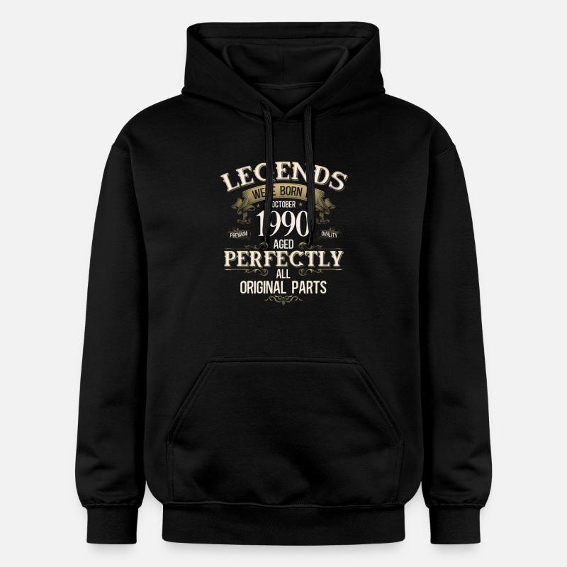 35e anniversaire Légende Octobre 1990 - Sweat à capuche Softstyle® Gildan Unisexe - noir
