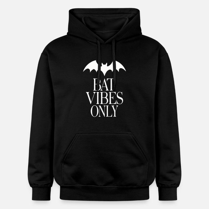 Bat Vibes Only – Déclaration gothique - Sweat à capuche Softstyle® Gildan Unisexe - noir