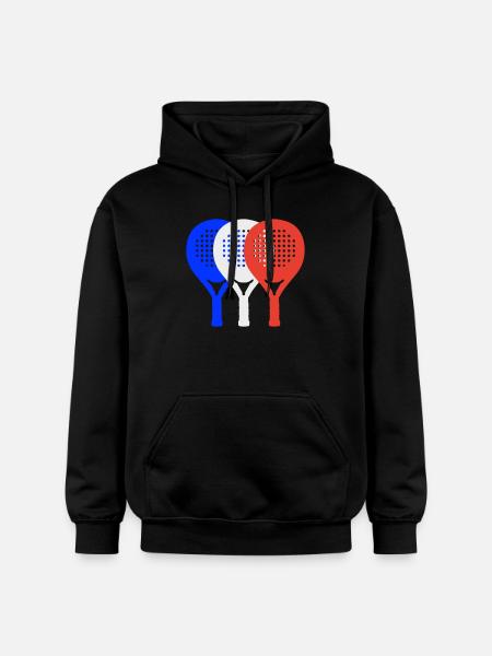 Padel-Frankreich2 - Gildan Unisex Softstyle® Midweight Hoodie - Schwarz