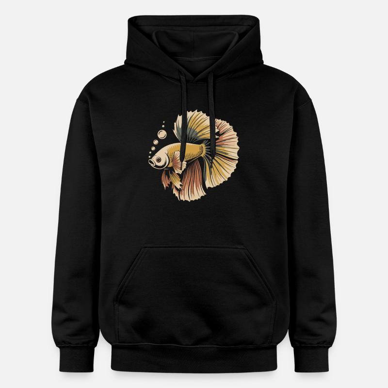 Betta Couleur Explosion Poisson - Sweat à capuche Softstyle® Gildan Unisexe - noir