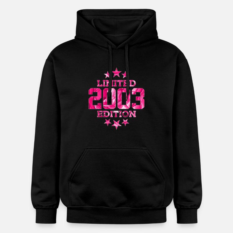 ÉDITION LIMITÉE 23E ANNIVERSAIRE 2003 - Sweat à capuche Softstyle® Gildan Unisexe - noir