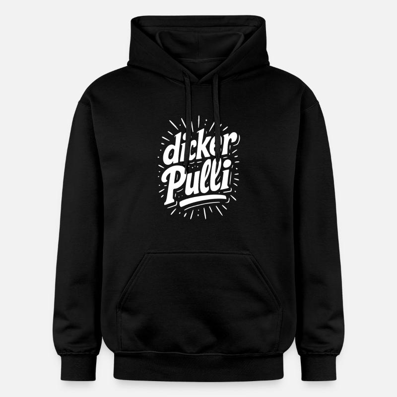 Dicker Pulli Neon Typo - Gildan Unisex Softstyle® Midweight Hoodie - Schwarz