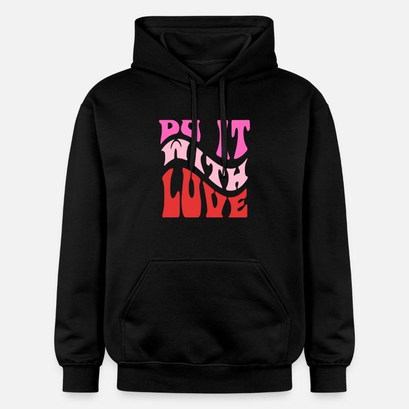 Lettrage rétro It It Love - Sweat à capuche Softstyle® Gildan Unisexe - noir