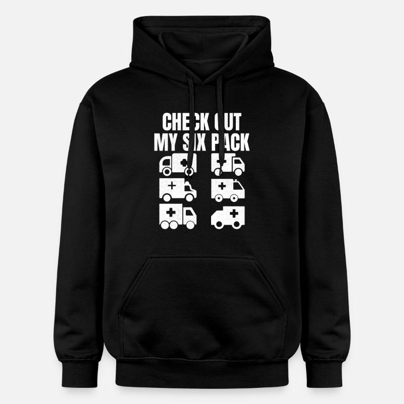 Découvrez mon pack de six - Sweat à capuche Softstyle® Gildan Unisexe - noir