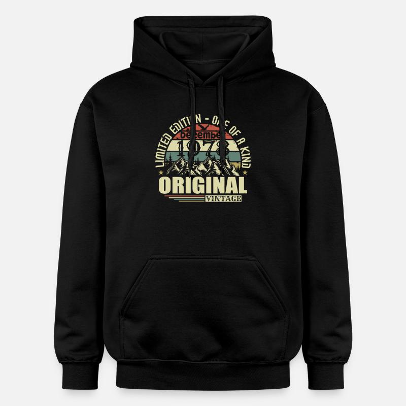 Décembre 1978 Décembre Anniversaire Décembre 1978 - Sweat à capuche Softstyle® Gildan Unisexe - noir