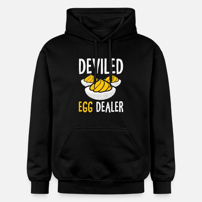 Stuffed Eggs Deviled Eggs Thanskgiving - Gildan Unisex Softstyle® Midweight Hoodie - black