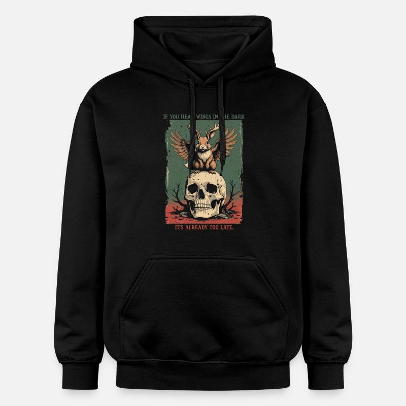Wolpertinger Mythological Creatures - Gildan Unisex Softstyle® Midweight Hoodie - black