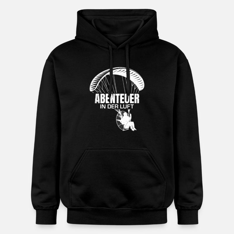 Paramoteur AVENTURE DANS L’AIR Plaisir - Sweat à capuche Softstyle® Gildan Unisexe - noir