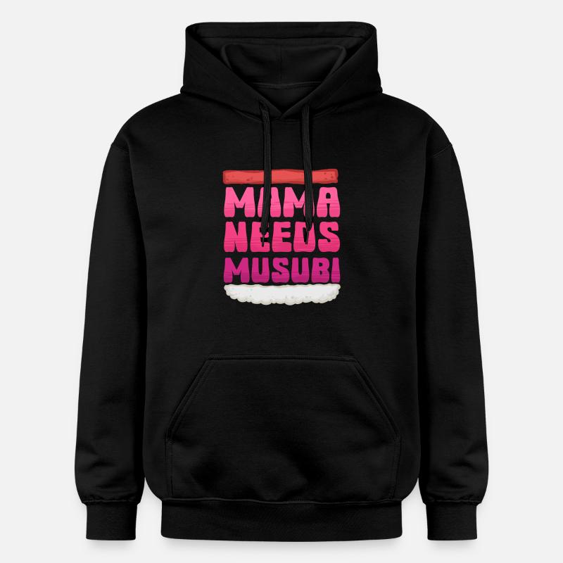 Maman a besoin de Musubi - Sweat à capuche Softstyle® Gildan Unisexe - noir