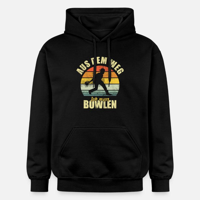 Bowling Bowling Drôle de dicon - Sweat à capuche Softstyle® Gildan Unisexe - noir