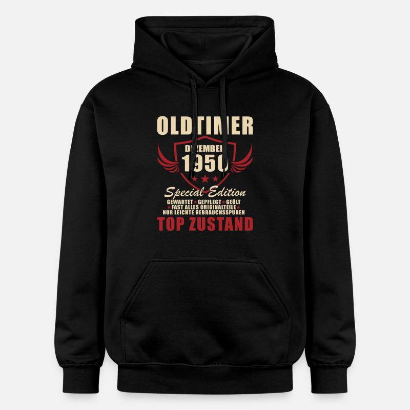 Édition spéciale Oldtimer 1950 - Sweat à capuche Softstyle® Gildan Unisexe - noir