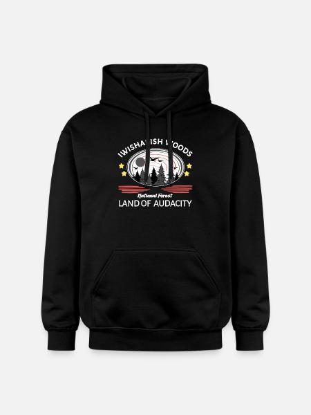Iwishabish woods - Gildan Unisex Softstyle® Midweight Hoodie - Schwarz