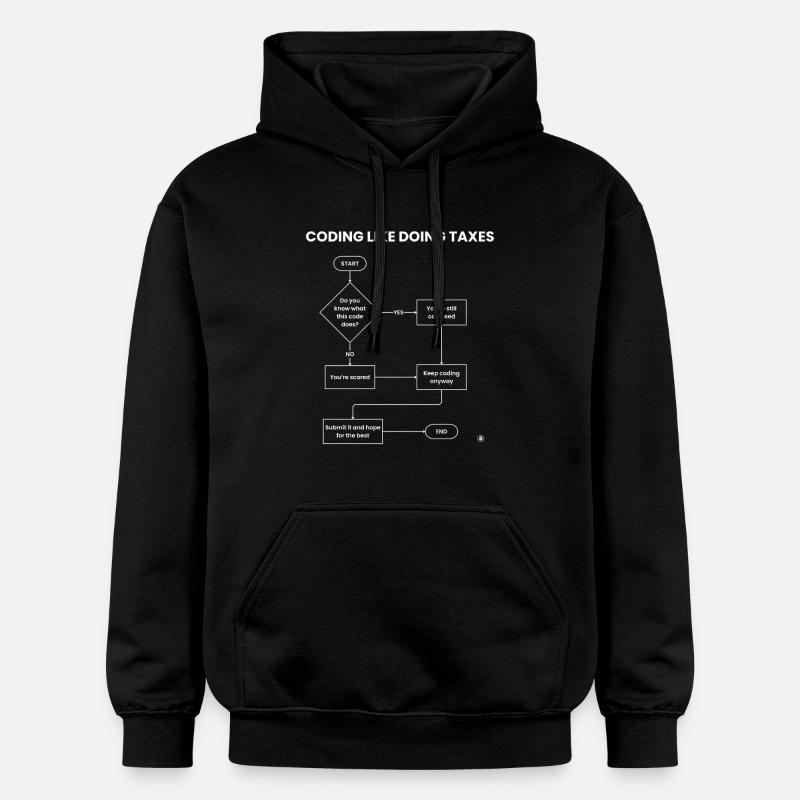 Codierung wie Steuererklärung – Hope Gift einreichen - Gildan Unisex Softstyle® Midweight Hoodie - Schwarz