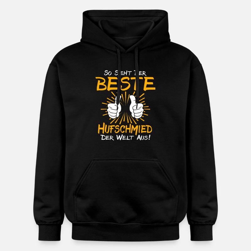 Idée de cadeau pour le maréchal-ferrant - Sweat à capuche Softstyle® Gildan Unisexe - noir