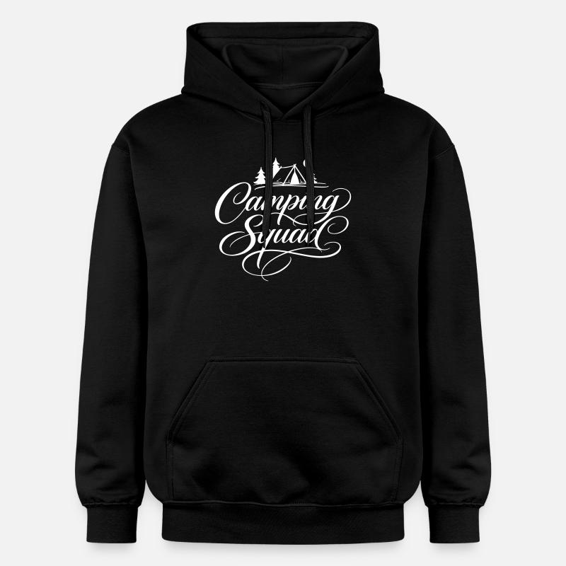 Camping Squad Zelt - Gildan Unisex Softstyle® Midweight Hoodie - Schwarz