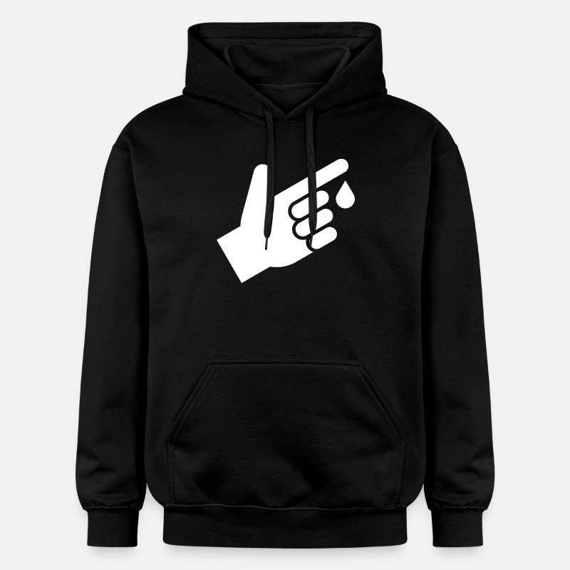 Bluttest, Bluttropfen - Gildan Unisex Softstyle® Midweight Hoodie - Schwarz