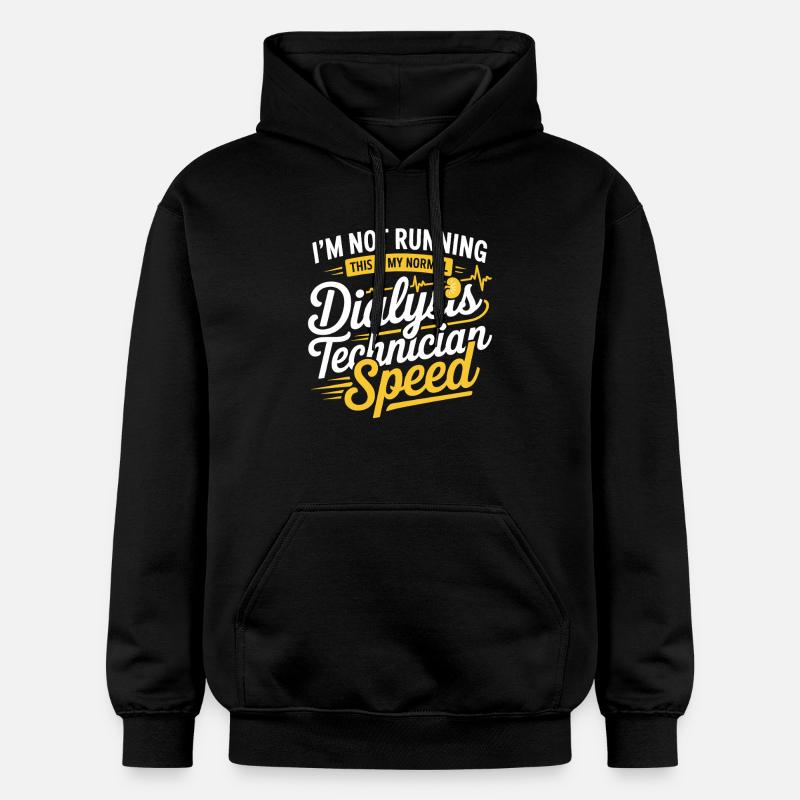 Tempo du technicien en dialyse - Sweat à capuche Softstyle® Gildan Unisexe - noir