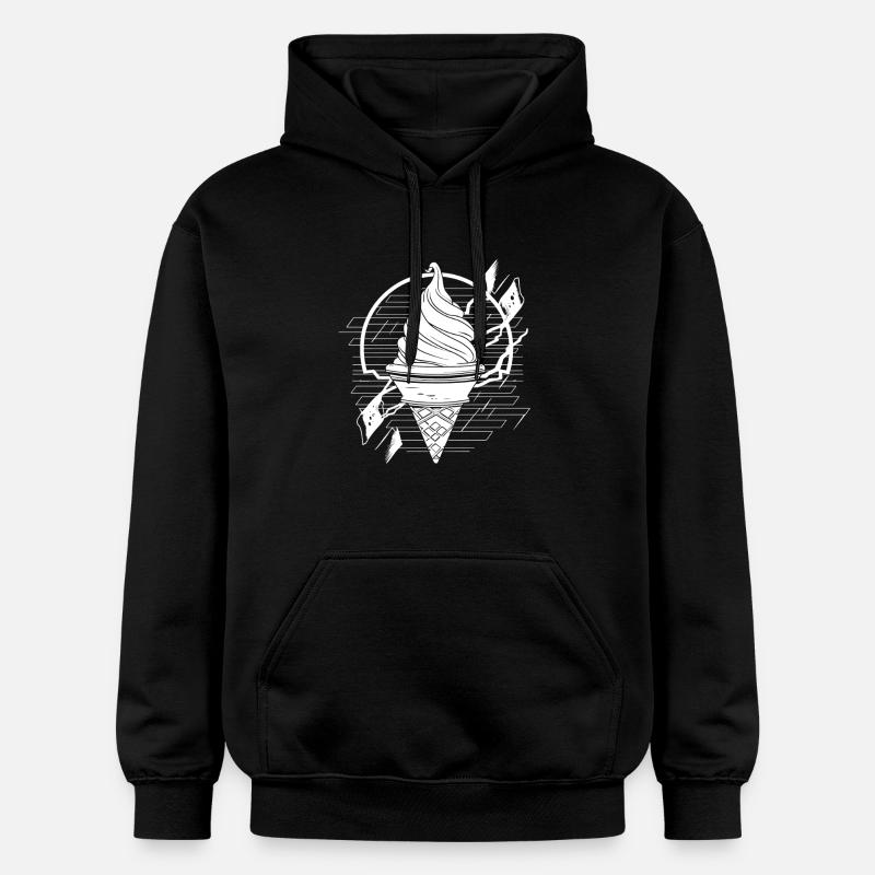 Dessin de glace douce - Sweat à capuche Softstyle® Gildan Unisexe - noir