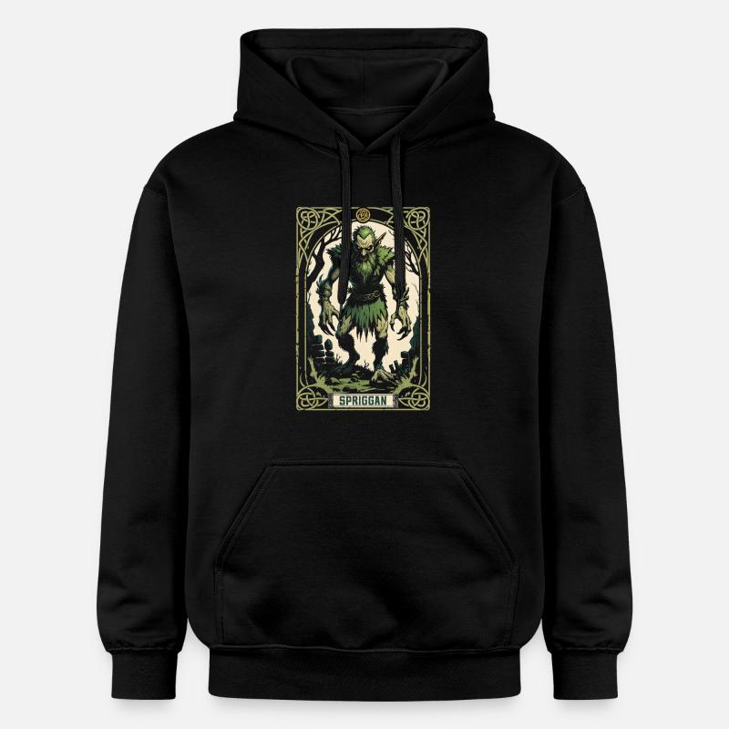 Spriggan Mythological Creatures - Gildan Unisex Softstyle® Midweight Hoodie - black