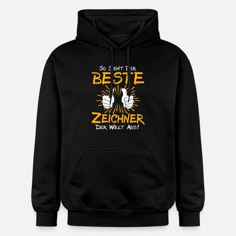 Idée de cadeau pour dessinateur - Sweat à capuche Softstyle® Gildan Unisexe - noir