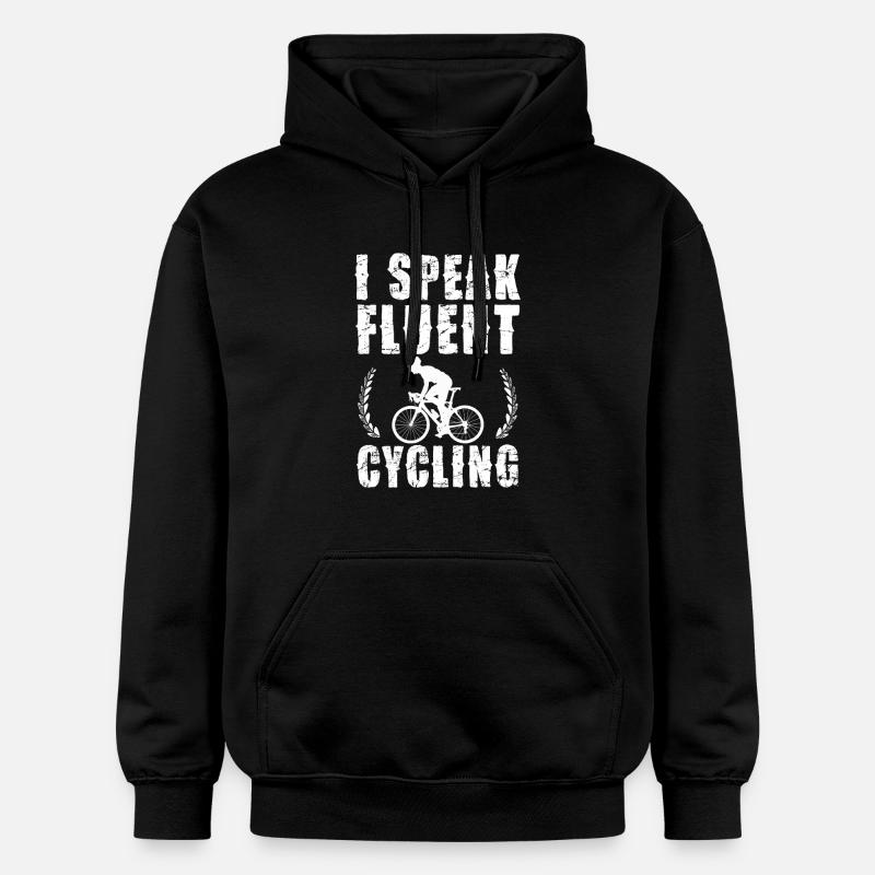 Je parle de cyclage fluide - Sweat à capuche Softstyle® Gildan Unisexe - noir