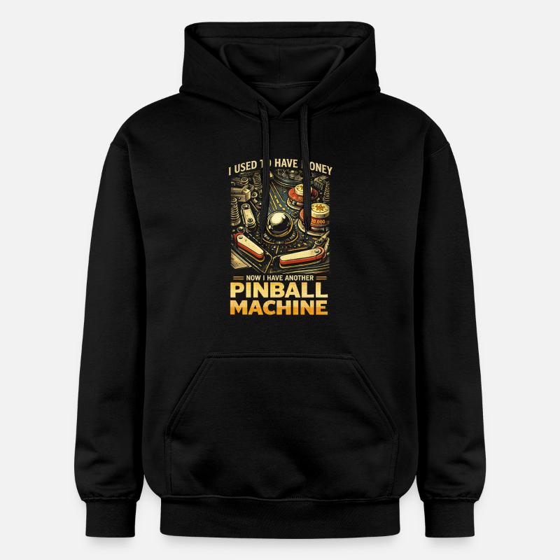 Joueur de flippers machine à flipper - Sweat à capuche Softstyle® Gildan Unisexe - noir