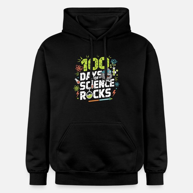 100 Jours de Science Rock - Sweat à capuche Softstyle® Gildan Unisexe - noir