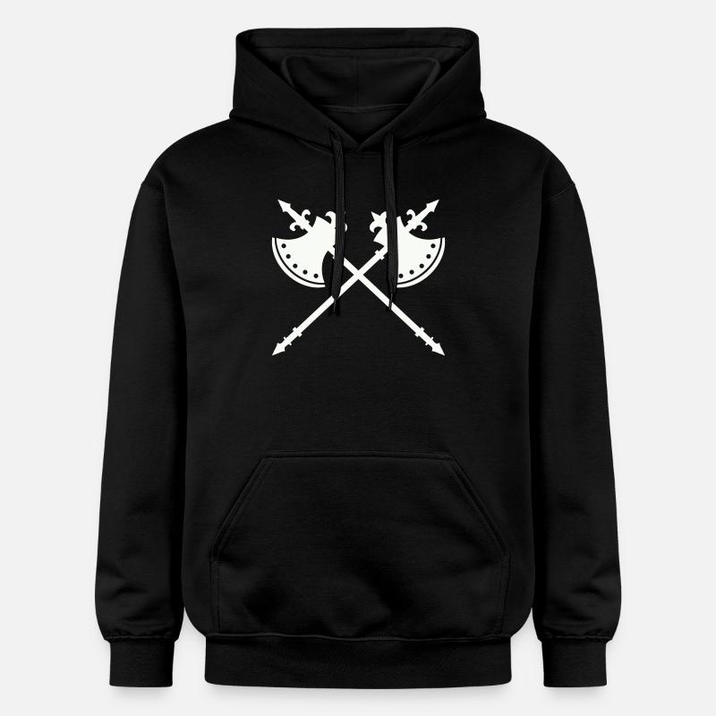 Axe de guerre de croisement - Sweat à capuche Softstyle® Gildan Unisexe - noir